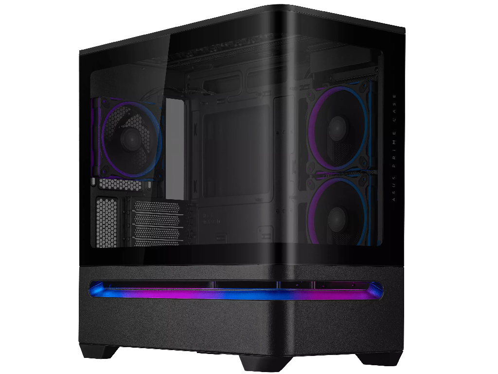 Case mATX Asus PRIME AP202 TG ARGB BLACK, 3x120mm ARGB, Front Mesh, Tempered Glass, Headset hook, 2xUSBx3.2, 1xUSB 3.2, 2xTypeC, 2x2.5", 2x3.5", Black Factor de forma a placii de baza Mini-ITX, Micro-ATX Tip Carcasa PC Midi-Tower Total Ventilatoare preinstalate 3 Carcasa cu Iluminare Canal pentru cablaj 30mm Material carcasa Otel, Sticla Calita USB 3.x Type-A 2x USB 3.2 USB Type-C 1x USB 3.2 Gen 2x2 - миниатюра 2