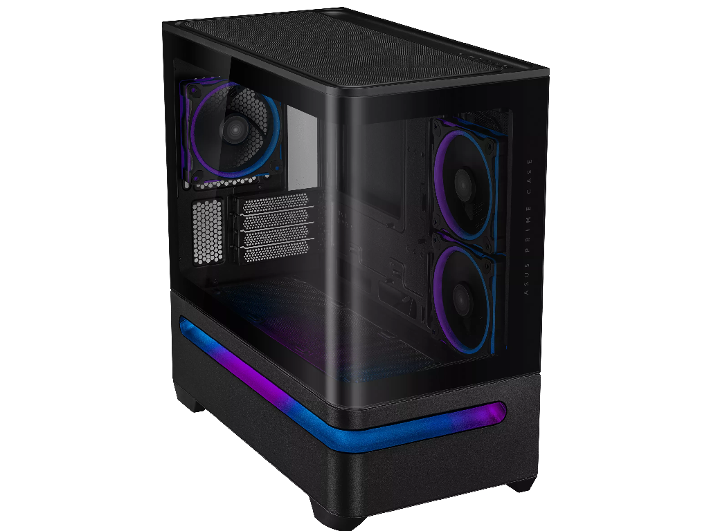 Case mATX Asus PRIME AP202 TG ARGB BLACK, 3x120mm ARGB, Front Mesh, Tempered Glass, Headset hook, 2xUSBx3.2, 1xUSB 3.2, 2xTypeC, 2x2.5", 2x3.5", Black Factor de forma a placii de baza Mini-ITX, Micro-ATX Tip Carcasa PC Midi-Tower Total Ventilatoare preinstalate 3 Carcasa cu Iluminare Canal pentru cablaj 30mm Material carcasa Otel, Sticla Calita USB 3.x Type-A 2x USB 3.2 USB Type-C 1x USB 3.2 Gen 2x2 - миниатюра 3