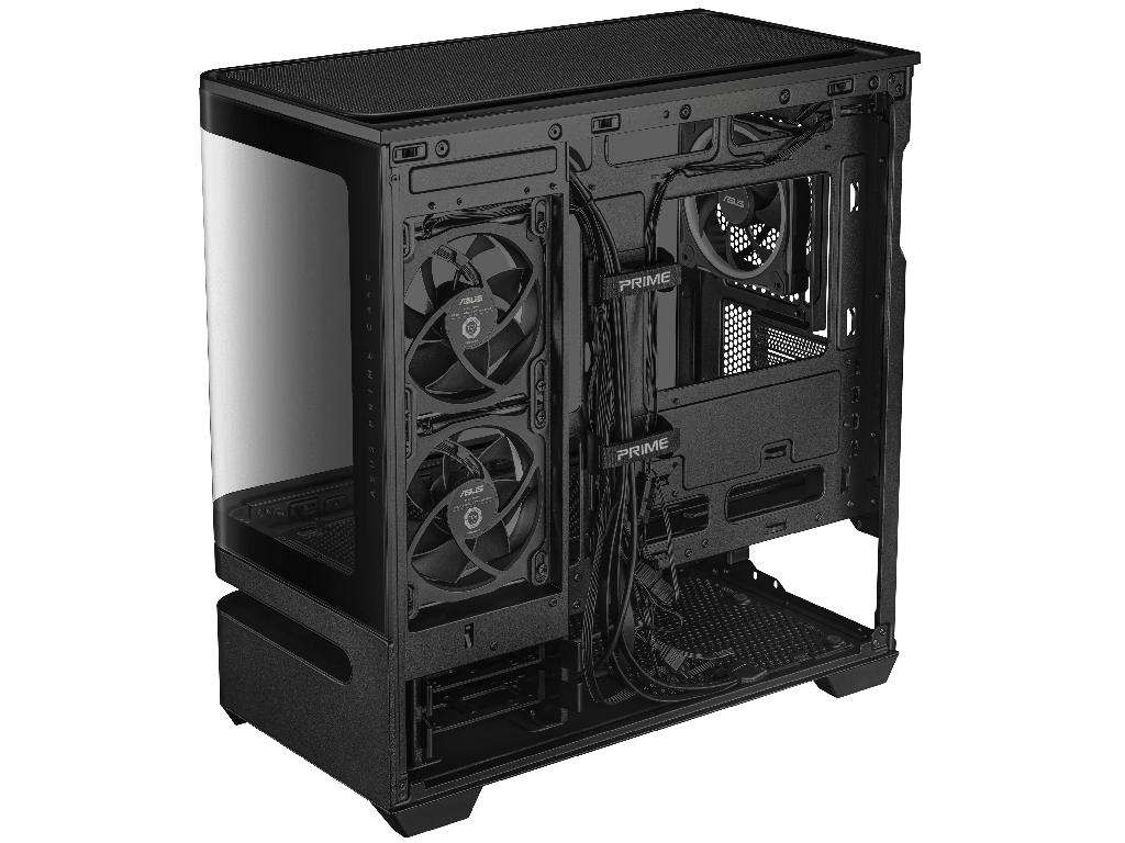 Case mATX Asus PRIME AP202 TG ARGB BLACK, 3x120mm ARGB, Front Mesh, Tempered Glass, Headset hook, 2xUSBx3.2, 1xUSB 3.2, 2xTypeC, 2x2.5", 2x3.5", Black Factor de forma a placii de baza Mini-ITX, Micro-ATX Tip Carcasa PC Midi-Tower Total Ventilatoare preinstalate 3 Carcasa cu Iluminare Canal pentru cablaj 30mm Material carcasa Otel, Sticla Calita USB 3.x Type-A 2x USB 3.2 USB Type-C 1x USB 3.2 Gen 2x2 - миниатюра 9