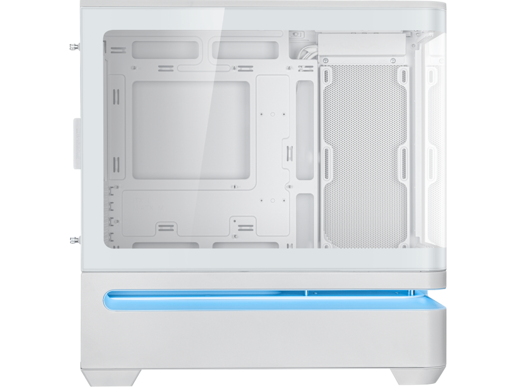 Case Micro ATX ASUS Prime AP202 ARGB White no PSU, Curv Curved Tempered Glass Panel 3 X Argb Fans 120MM 2XUSB 32 GEN1 USB 32 GEN2 Type C Audioout Mic Carcasakorpus - миниатюра 7