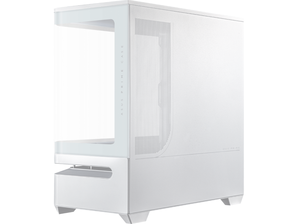 Case Micro ATX ASUS Prime AP202 ARGB White no PSU, Curv Curved Tempered Glass Panel 3 X Argb Fans 120MM 2XUSB 32 GEN1 USB 32 GEN2 Type C Audioout Mic Carcasakorpus - миниатюра 5