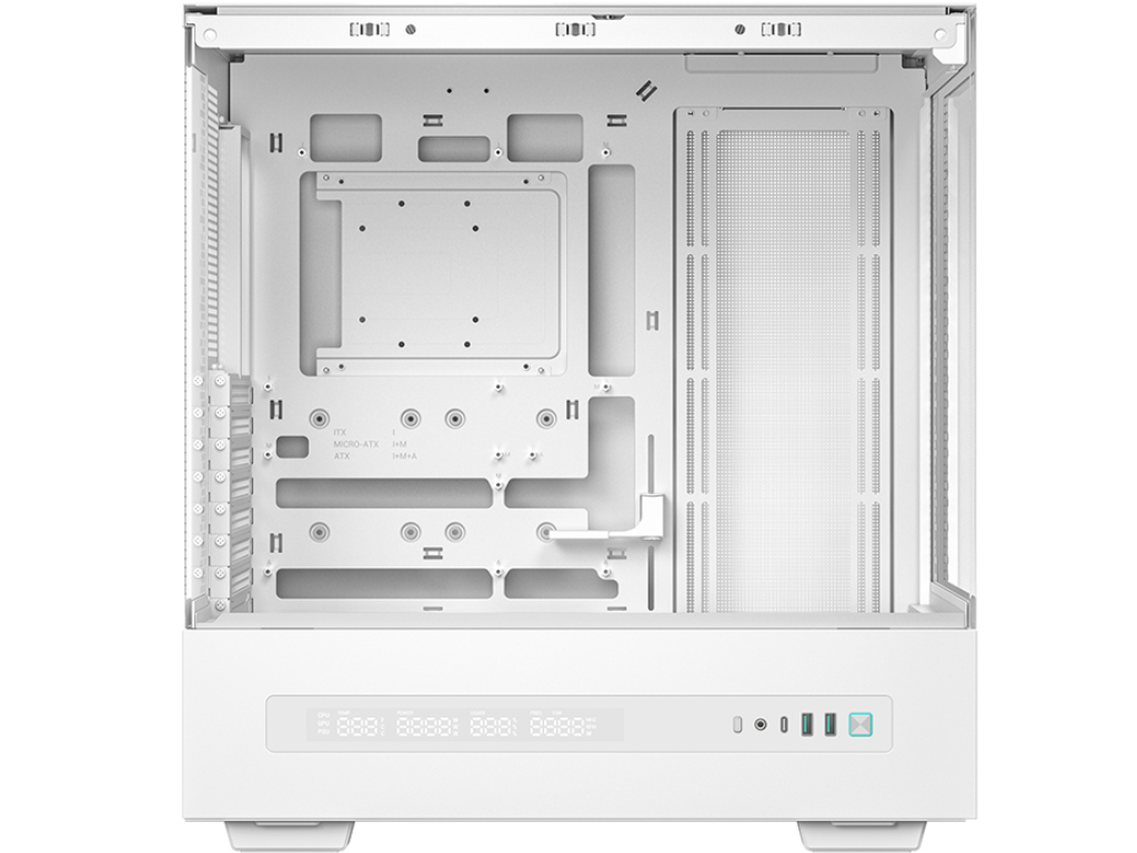 DEEPCOOL ”CH690 DIGITAL WH” ATX Case, with Tempered Sem Semiglass Panels Rear Connector Without Psu Digital Display Integrated Light Srip Slot 420MM Radiator Support 365MM Cable Management 2X25 - миниатюра 4