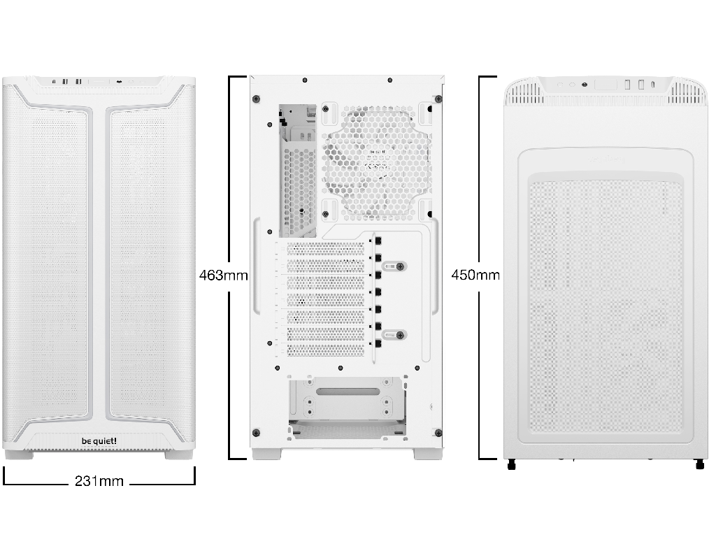 Case ATX be quiet! Pure Base 501 DX, w/o PSU, 3x140mm, 2xARG - миниатюра 2