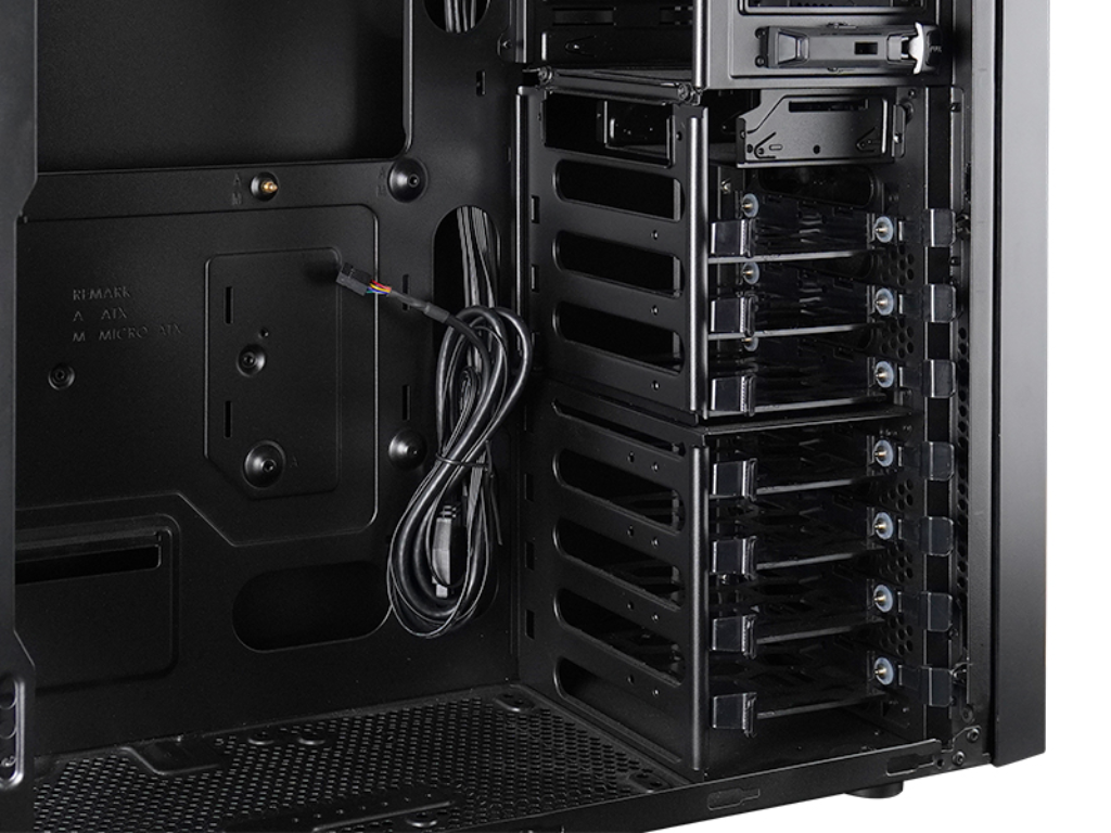 Case ATX Chieftec CW-01B-OP, w/o PSU, 7mm, Front Mesh, 2xUSB3.0, 7x3 - миниатюра 8