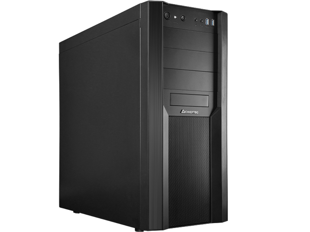 Case ATX Chieftec CW-01B-OP, w/o PSU, 7mm, Front Mesh, 2xUSB3.0, 7x3