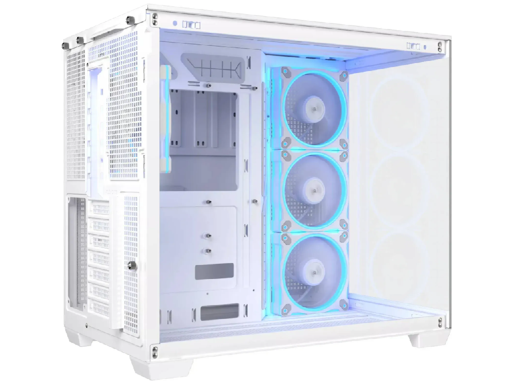 Case ATX ASUS A32 PLUS TG ARGB White no PSU, Tempered G Glass Front Side 3X120 Mm Argb Fans Side 1X120 Mm Argb Fan Rear 2XUSB 30 USB 32 GEN2 Type C Audioout Mic Carcasakorpus - миниатюра 5