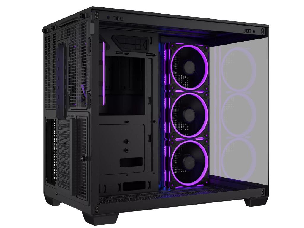 Case Atx Asus A32 Plus Tg Argb Black No Psu Tempered Glass Front Side 3X120 Mm Argb Fans Side 1X120 Mm Argb Fan Rear 2XUSB 30 USB 32 GEN2 Type C Audioout Mic Carcasakorpus - миниатюра 7
