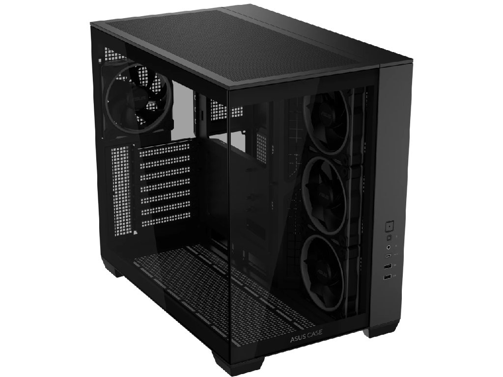 Case Atx Asus A32 Plus Tg Argb Black No Psu Tempered Glass Front Side 3X120 Mm Argb Fans Side 1X120 Mm Argb Fan Rear 2XUSB 30 USB 32 GEN2 Type C Audioout Mic Carcasakorpus - миниатюра 3
