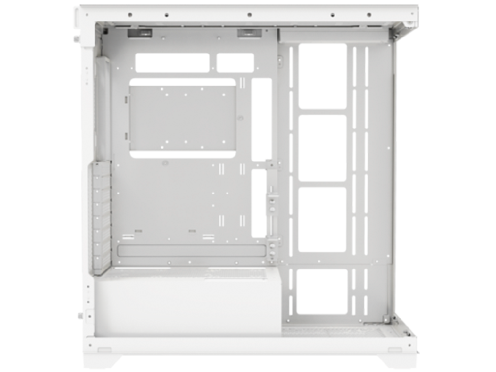 XILENCE "X818.W.ARGB" Xilent White Gleam ATX Case, without PSU, Aquarium, Transparent Front Side TG Panels, Front 4x ARGB 140mm PWM fans, Rear 1x120mm PWM Black, w/Control Board (ARGB/PWM), GPU holder, 420mm Support, 2x 3.5"/ 7x 2.5", 1xUSB-C, 2xUSB 3.0, 1x Mic, 1xAudio, LED, PSU Shroud, White - миниатюра 4