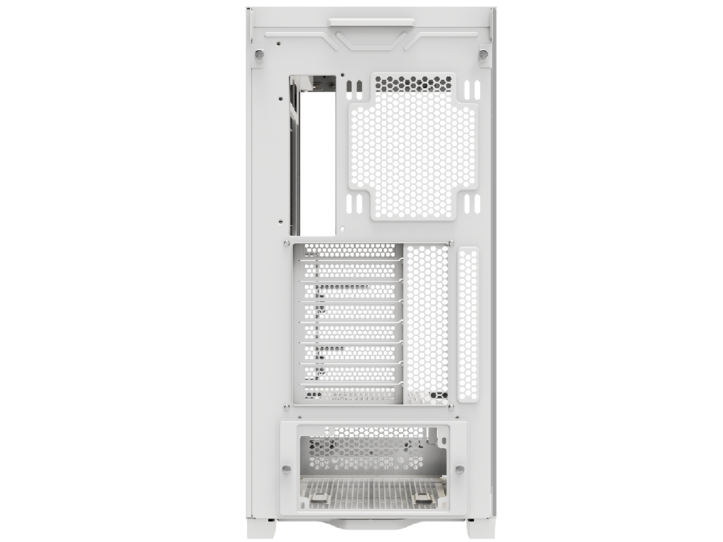 XILENCE "X818.W.ARGB" Xilent White Gleam ATX Case, without PSU, Aquarium, Transparent Front Side TG Panels, Front 4x ARGB 140mm PWM fans, Rear 1x120mm PWM Black, w/Control Board (ARGB/PWM), GPU holder, 420mm Support, 2x 3.5"/ 7x 2.5", 1xUSB-C, 2xUSB 3.0, 1x Mic, 1xAudio, LED, PSU Shroud, White - миниатюра 5