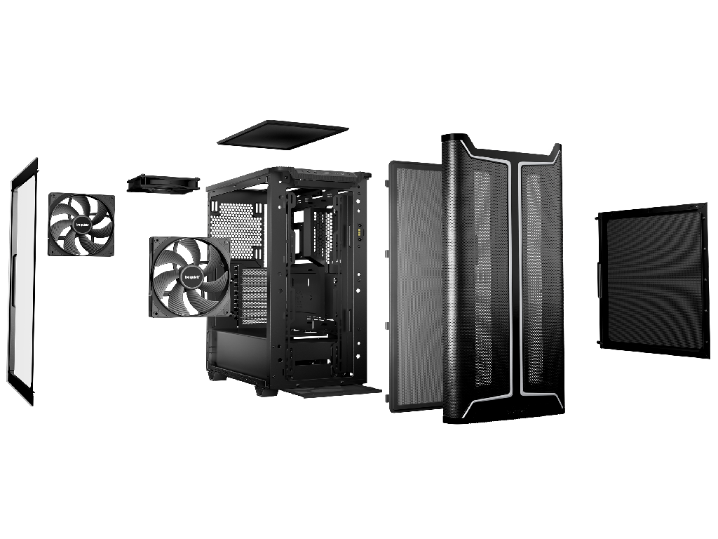 Case ATX be quiet! Pure Base 501 DX, w/o PSU, 3x140mm, 2xARG - миниатюра 4