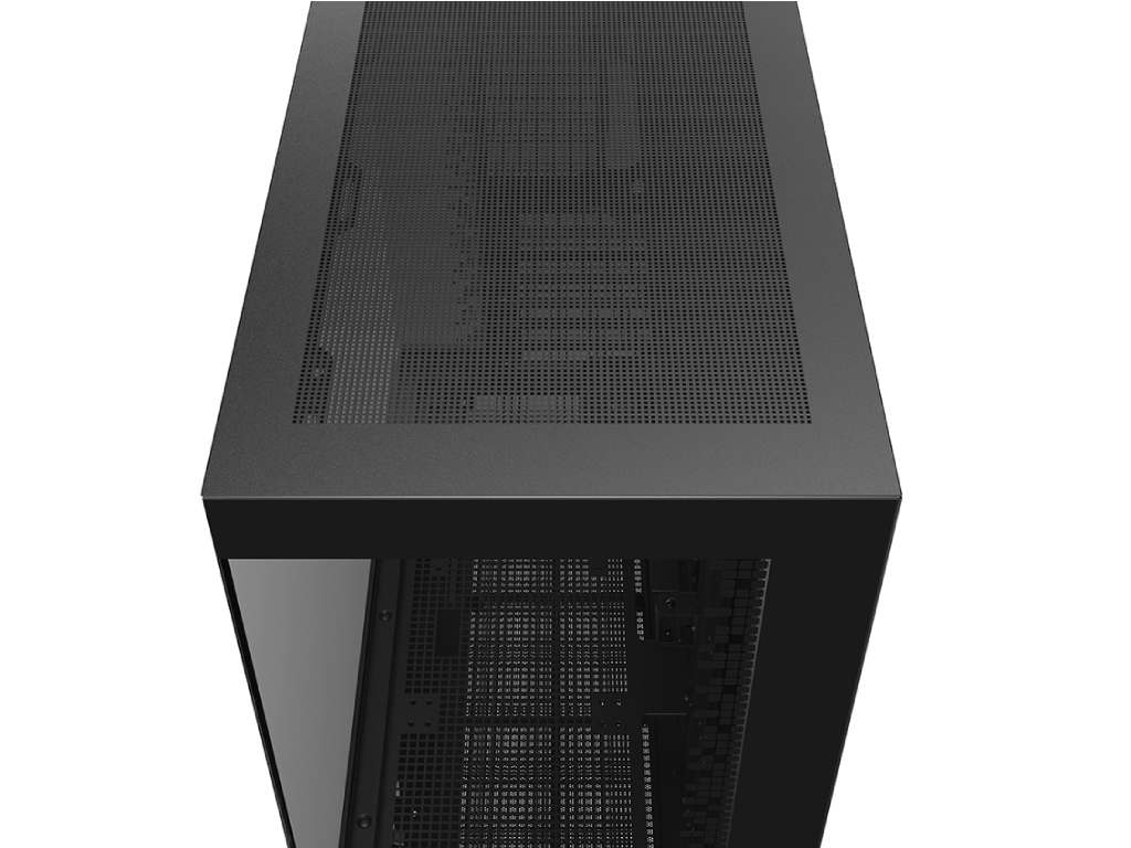 DEEPCOOL ”CH690 DIGITAL” ATX Case, with Tempered Semi-Glass Panels Rear Connector, without PSU, Digital display, Integrated Light Srip slot, 420mm radiator support, 36.5mm Cable management, 2x2.5” Bays / 1x3.5” Bays, 1xType-C, 2xUSB3.0, 1x Audio, 9.8kg, Black - миниатюра 7