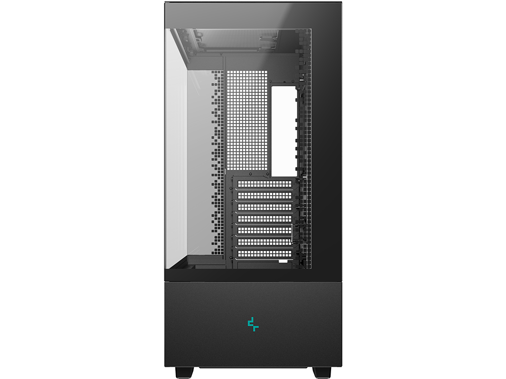 DEEPCOOL ”CH690 DIGITAL” ATX Case, with Tempered Semi-Glass Panels Rear Connector, without PSU, Digital display, Integrated Light Srip slot, 420mm radiator support, 36.5mm Cable management, 2x2.5” Bays / 1x3.5” Bays, 1xType-C, 2xUSB3.0, 1x Audio, 9.8kg, Black - миниатюра 3