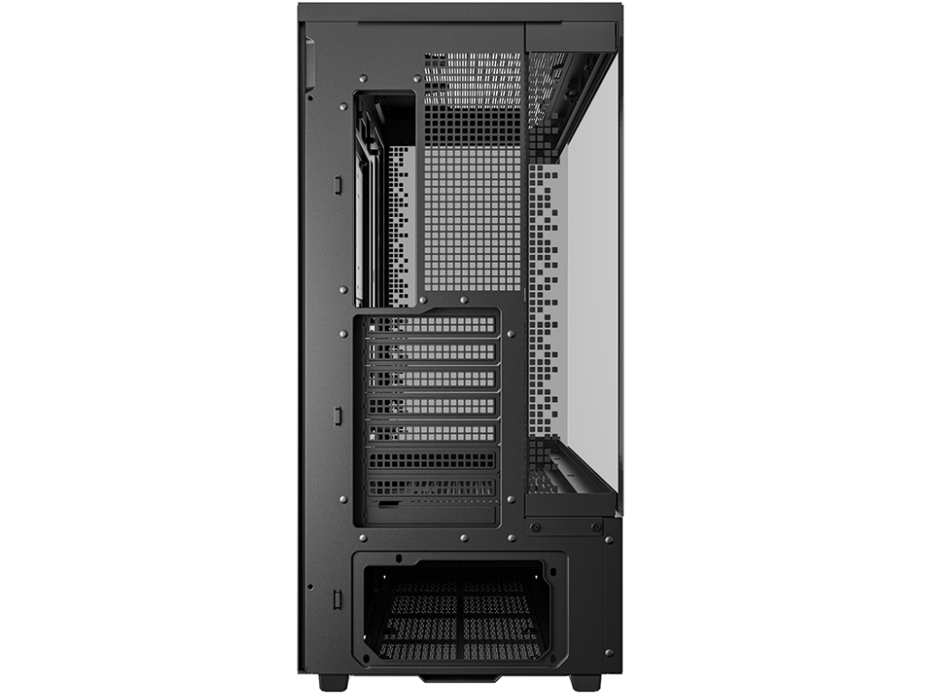 DEEPCOOL ”CH690 DIGITAL” ATX Case, with Tempered Semi-Glass Panels Rear Connector, without PSU, Digital display, Integrated Light Srip slot, 420mm radiator support, 36.5mm Cable management, 2x2.5” Bays / 1x3.5” Bays, 1xType-C, 2xUSB3.0, 1x Audio, 9.8kg, Black - миниатюра 9