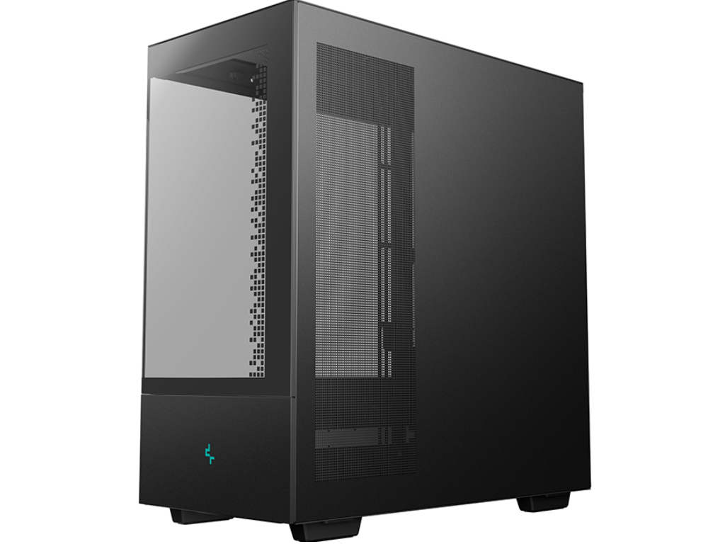 DEEPCOOL ”CH690 DIGITAL” ATX Case, with Tempered Semi-Glass Panels Rear Connector, without PSU, Digital display, Integrated Light Srip slot, 420mm radiator support, 36.5mm Cable management, 2x2.5” Bays / 1x3.5” Bays, 1xType-C, 2xUSB3.0, 1x Audio, 9.8kg, Black - миниатюра 8