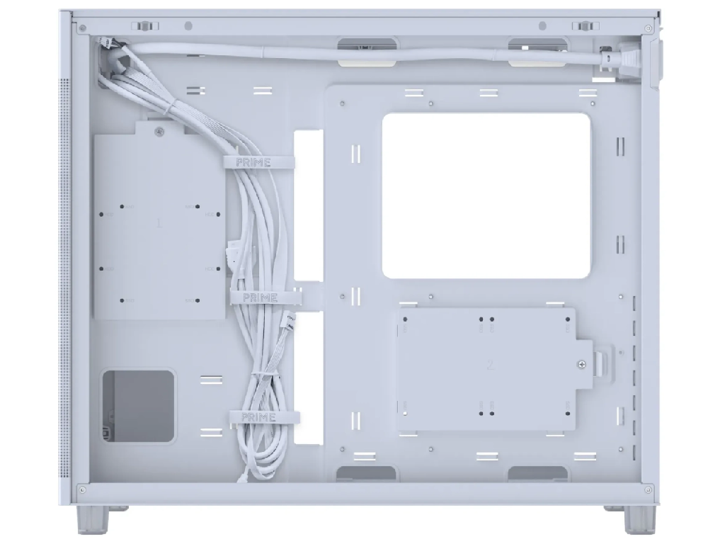 Case ATX ASUS PRIME AP303 TG White no PSU, Tempered Gla Glass Side 1X120 Mm Fan Rear 2XUSB 32 GEN1 1 X USB 32 Gen 2X2 Type C Audioout Mic Carcasakorpus - миниатюра 3