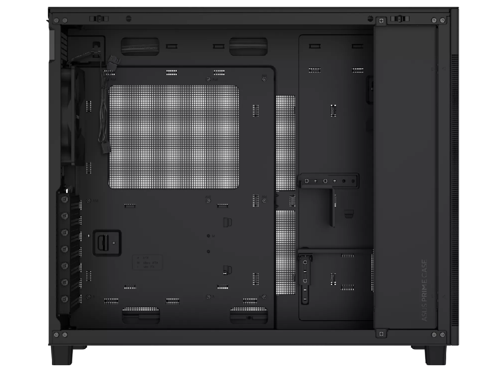 Case ATX ASUS PRIME AP303 TG Black no PSU, Tempered Gla Glass Side 1X120 Mm Fan Rear 2XUSB 32 GEN1 1 X USB 32 Gen 2X2 Type C Audioout Mic Carcasakorpus - миниатюра 5