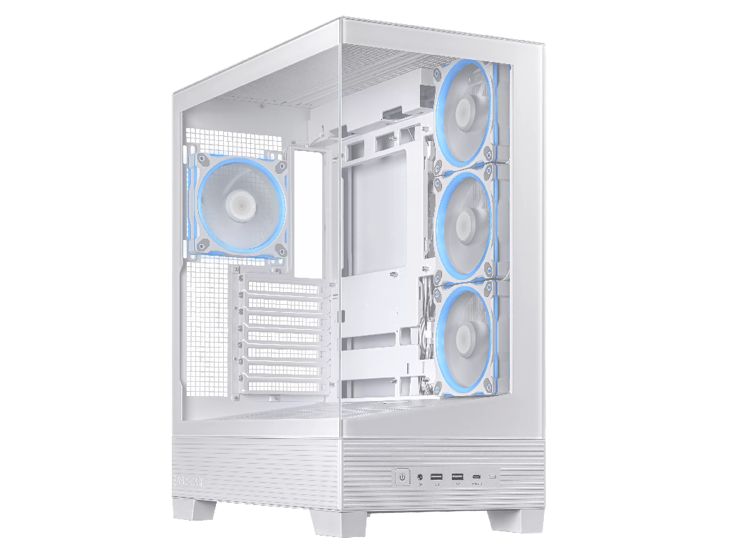 Case ATX Asus A31 PLUS TG ARGB WHITE, 4x120mm ARGB, ARGB Hub, Front Mesh, Tempered Glass, Headset hook, 2xUSBx3.2, 1xUSB 3.2, 2x2.5", 2x3.5", White Factor de forma a placii de baza ATX, Micro-ATX, Mini-ITX Tip Carcasa PC Midi-Tower Canal pentru cablaj 34mm Material carcasa Otel USB 3.x Type-A 2x USB 3.2 USB Type-C 1x USB 3.2 Gen 2x2