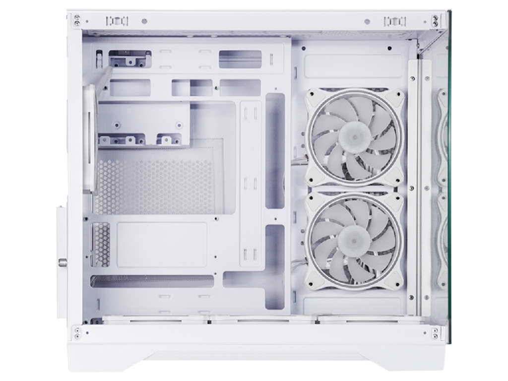 Case ATX Miditower Chieftec Gaming VISIO GM-30W-TG-OP White no PSU, 1xUSB 3.2 Gen2 Type C, 2xUSB 3.0, Audio-out Mic In, 6x120mm A-RGB fans pre-installed, A-RGB Control HUB, Front Side panel tempered glass - миниатюра 4