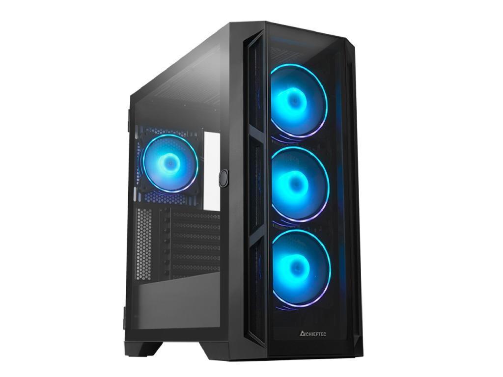 Case Eatx Chieftec Apex Wo Psu 4X120MM Argb 2XUSB30 1XUSBS 06MM Front Side Tempered Glass Rgb Control Hub 3X25 2X35 Black Pn GA01BTGOP Model Apex Article No GA01BTGOP