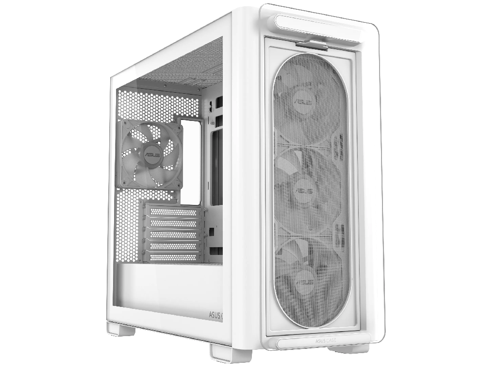 Case mATX Asus A23 PLUS TG ARGB WHITE, 4x120mm ARGB, Front Mesh, Tempered Glass, Headset hook, 2xUSBx3.2, 1xUSB 3.2, 1xTypeC, 1x2.5", 3x3.5", White Factor de forma a placii de baza Mini-ITX, Micro-ATX Tip Carcasa PC Mini-Tower Canal pentru cablaj 33mm Material carcasa Otel, plastic ABS, Sticla calita USB 3.x Type-A 2x USB 3.2 USB Type-C 1x USB 3.2 Gen 2 - миниатюра 2