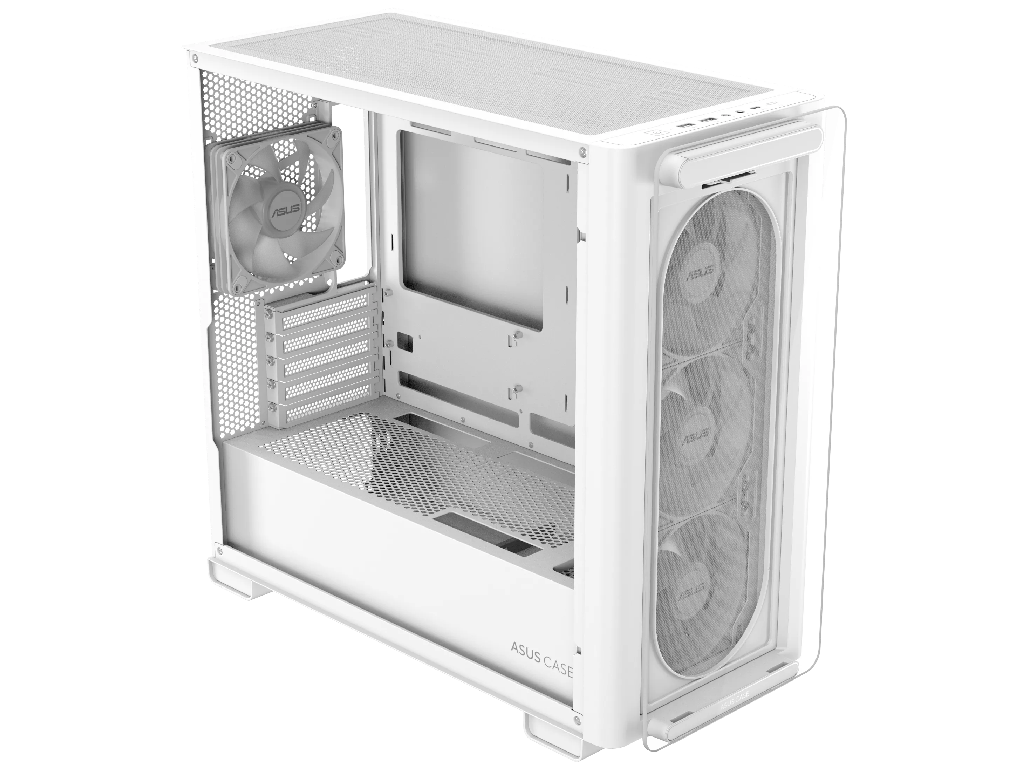 Case mATX Asus A23 PLUS TG ARGB WHITE, 4x120mm ARGB, Front Mesh, Tempered Glass, Headset hook, 2xUSBx3.2, 1xUSB 3.2, 1xTypeC, 1x2.5", 3x3.5", White Factor de forma a placii de baza Mini-ITX, Micro-ATX Tip Carcasa PC Mini-Tower Canal pentru cablaj 33mm Material carcasa Otel, plastic ABS, Sticla calita USB 3.x Type-A 2x USB 3.2 USB Type-C 1x USB 3.2 Gen 2 - миниатюра 6