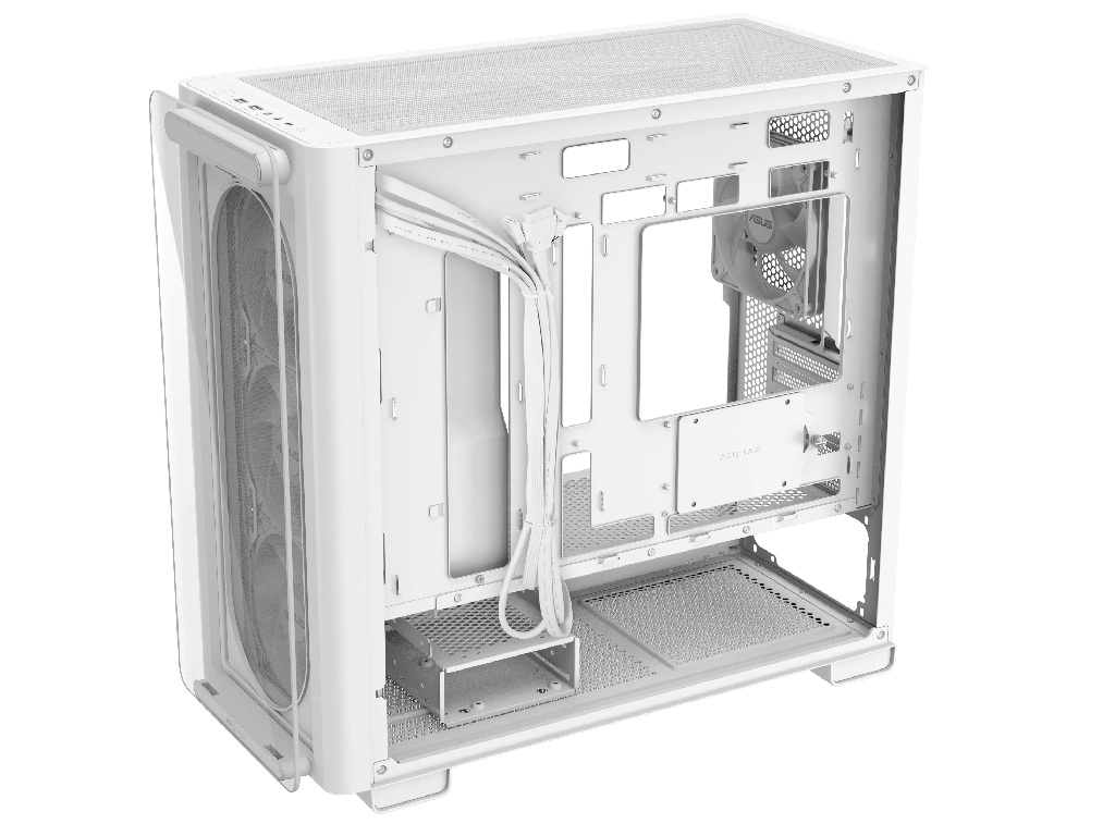 Case mATX Asus A23 PLUS TG ARGB WHITE, 4x120mm ARGB, Front Mesh, Tempered Glass, Headset hook, 2xUSBx3.2, 1xUSB 3.2, 1xTypeC, 1x2.5", 3x3.5", White Factor de forma a placii de baza Mini-ITX, Micro-ATX Tip Carcasa PC Mini-Tower Canal pentru cablaj 33mm Material carcasa Otel, plastic ABS, Sticla calita USB 3.x Type-A 2x USB 3.2 USB Type-C 1x USB 3.2 Gen 2 - миниатюра 9