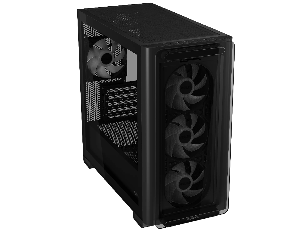 Case mATX Asus A23 PLUS TG ARGB BLACK, 4x120mm ARGB, Front Mesh, Tempered Glass, Headset hook, 2xUSBx3.2, 1xUSB 3.2, 1xTypeC, 1x2.5", 3x3.5", Black Factor de forma a placii de baza Mini-ITX, Micro-ATX Tip Carcasa PC Mini-Tower Material carcasa Otel, plastic ABS, Sticla calita USB 3.x Type-A 2x USB 3.2 USB Type-C 1x USB 3.2 Gen 2 - миниатюра 7