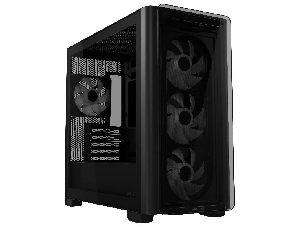 Case mATX Asus A23 PLUS TG ARGB BLACK, 4x120mm ARGB, Front Mesh, Tempered Glass, Headset hook, 2xUSBx3.2, 1xUSB 3.2, 1xTypeC, 1x2.5", 3x3.5", Black Factor de forma a placii de baza Mini-ITX, Micro-ATX Tip Carcasa PC Mini-Tower Material carcasa Otel, plastic ABS, Sticla calita USB 3.x Type-A 2x USB 3.2 USB Type-C 1x USB 3.2 Gen 2 - миниатюра 2