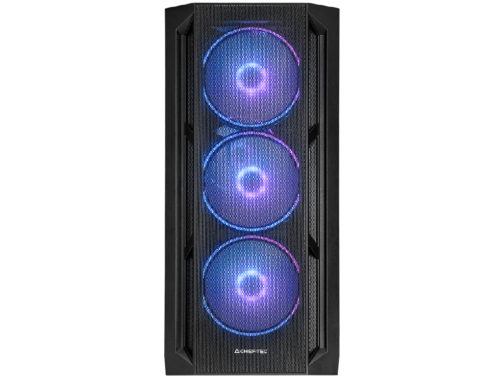 Case Eatx Chieftec Apex Lumo Wo Psu 06MM 4X140MM Argb Front Mesh Tempered Glass Rgb Hub 1XUSBS 2XUSB30 2X25 2X35 Black Pn GA01BLOP Model Apex Lumo Article No GA01BLOP - миниатюра 2