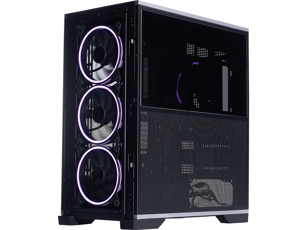 Case 1STPLAYER IF8 BLACK, E-ATX w/o PSU, Reversible Front and Side panels, Supports BTF MBs, FO7-14 ARGB fans (3xFront), FO7-14 ARGB fan (1xRear), MB Synchro, Supports 420mm Front Cooler/360mm Top, 4x2.5”/2x3.5”, 0.7mm steel structure, USB-C*1, USB 3.0*2, HD AUDIO, Black - миниатюра 6