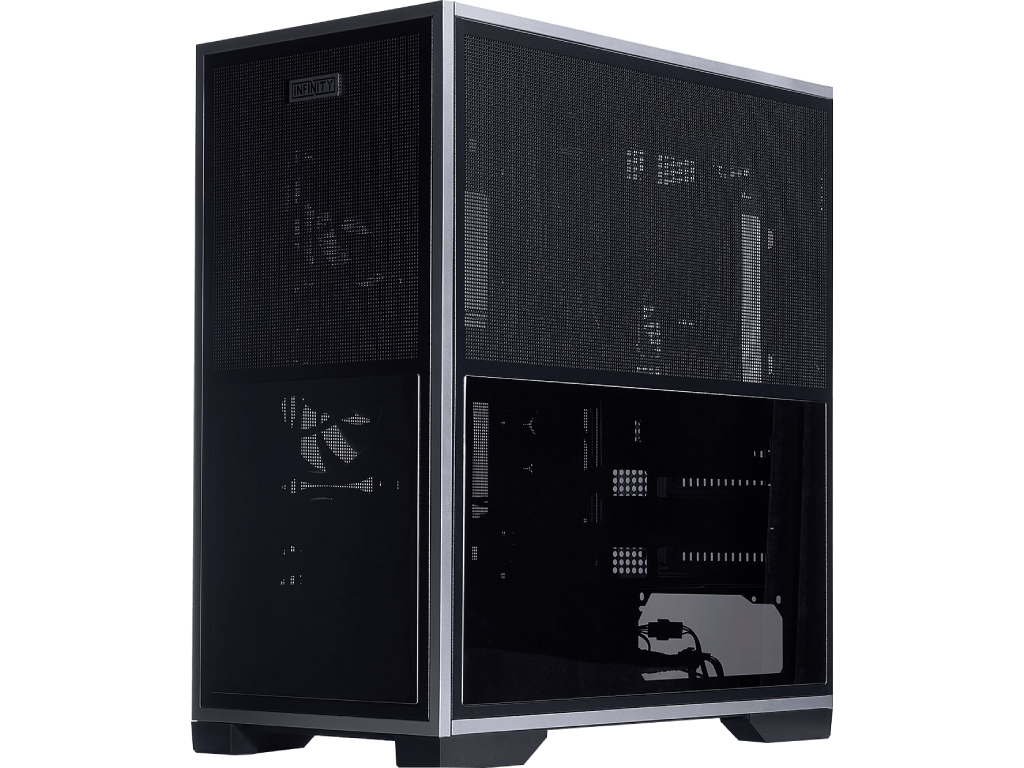 Case 1STPLAYER IF8 BLACK, E-ATX w/o PSU, Reversible Front and Side panels, Supports BTF MBs, FO7-14 ARGB fans (3xFront), FO7-14 ARGB fan (1xRear), MB Synchro, Supports 420mm Front Cooler/360mm Top, 4x2.5”/2x3.5”, 0.7mm steel structure, USB-C*1, USB 3.0*2, HD AUDIO, Black - миниатюра 5