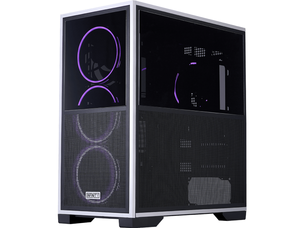 Case 1STPLAYER IF8 BLACK, E-ATX w/o PSU, Reversible Front and Side panels, Supports BTF MBs, FO7-14 ARGB fans (3xFront), FO7-14 ARGB fan (1xRear), MB Synchro, Supports 420mm Front Cooler/360mm Top, 4x2.5”/2x3.5”, 0.7mm steel structure, USB-C*1, USB 3.0*2, HD AUDIO, Black - миниатюра 3
