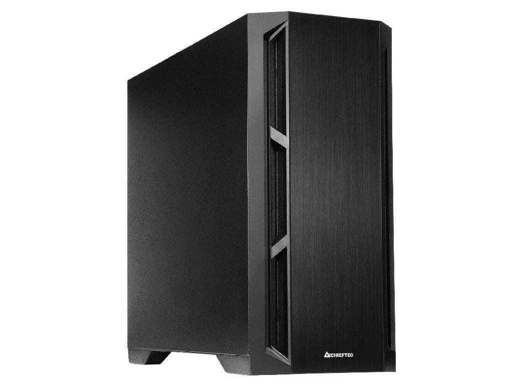 Case EATX Chieftec APEX Q, w/o PSU, 0.6mm, 2x140mm 120mm PWM, 2xUSB3.0, 1xUSB-С, Sound-absorbing materials, 3x2.5", 2x3.5", Black PN GA-01B-Q-OP