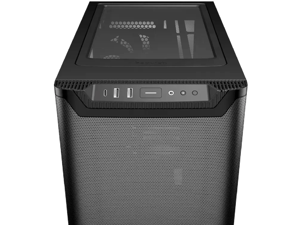 Case ATX be quiet! Pure Base 501 Airflow, w/o PSU, 2x140mm, Front Top Airflow, Tempered Glass, PSU shroud, 1xUSB-C, 2xUSB 3.2, 2x3.5", 5x2.5", Black . PN BGW74 - миниатюра 3