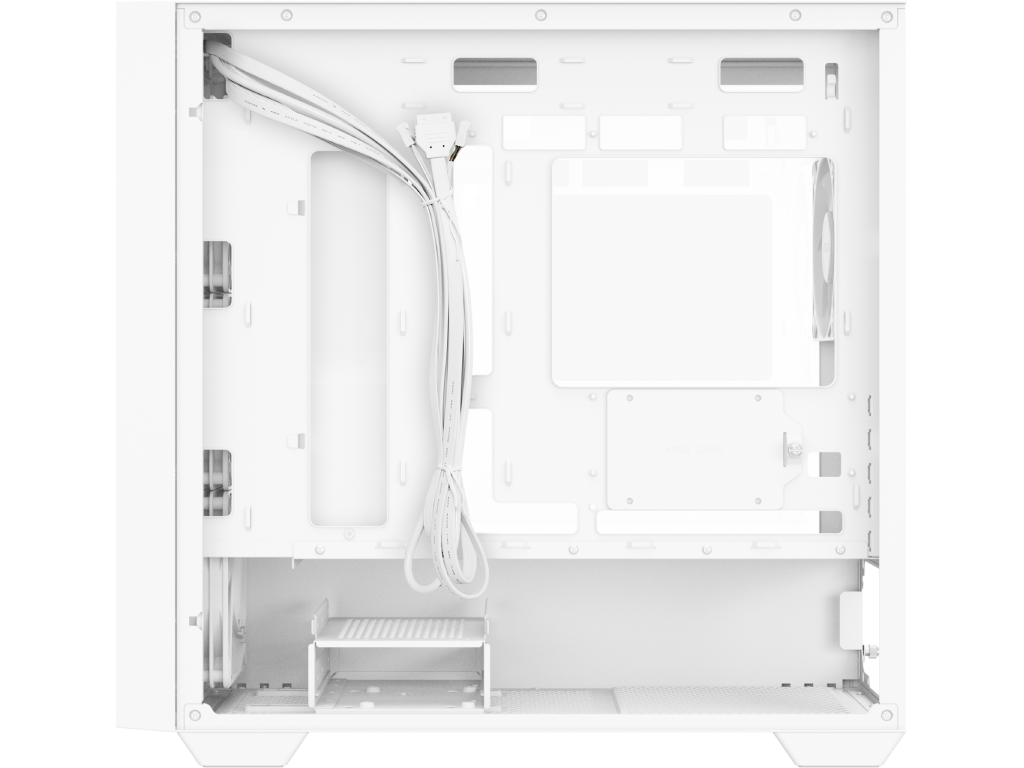 Case Micro ATX ASUS A21 PLUS TG ARGB White no PSU, Temp Tempered Glass Side 4 X Argb Fans 120MM 2 X USB 32 GEN1 Audioout Mic Btf Motherboard Compatible Carcasakorpus - миниатюра 7