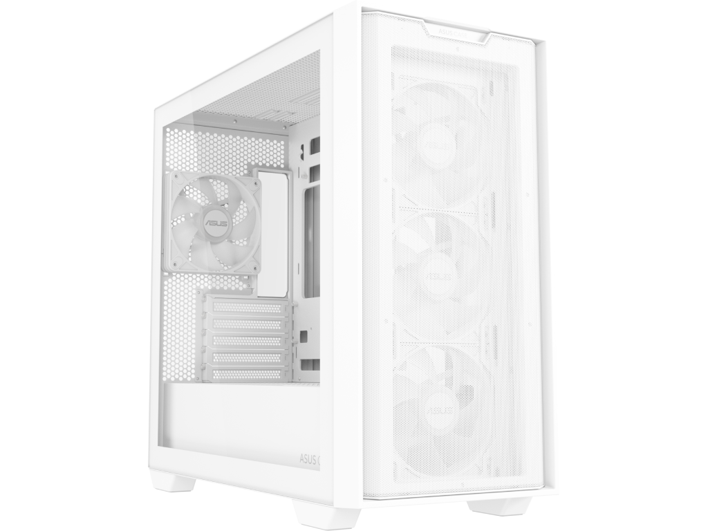Case Micro ATX ASUS A21 PLUS TG ARGB White no PSU, Temp Tempered Glass Side 4 X Argb Fans 120MM 2 X USB 32 GEN1 Audioout Mic Btf Motherboard Compatible Carcasakorpus - миниатюра 2