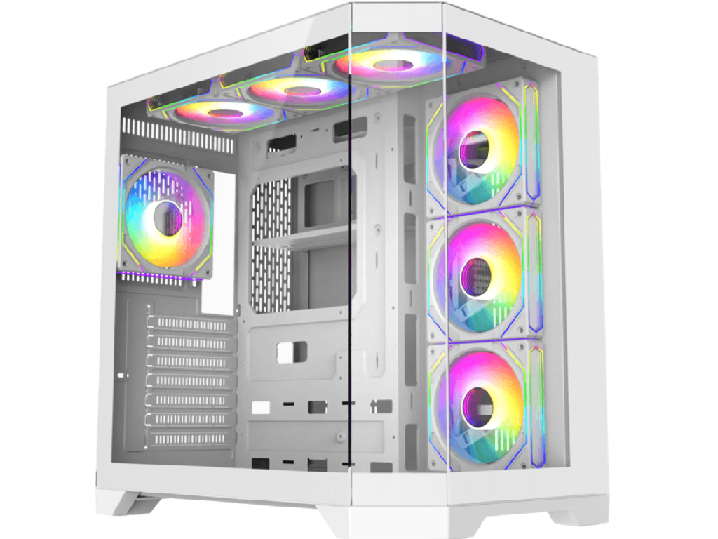 Case ATX GAMEMAX HYPE-A , w/o PSU, 0.5mm, 4x120mm ARGB fans,