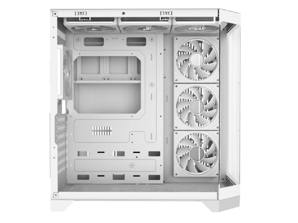 Case ATX GAMEMAX HYPE-A , w/o PSU, 0.5mm, 4x120mm ARGB fans, - миниатюра 9
