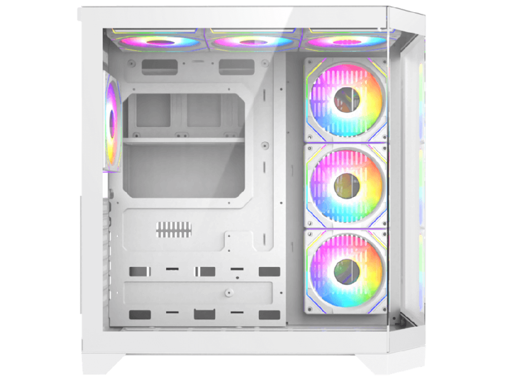 Case ATX GAMEMAX HYPE-A , w/o PSU, 0.5mm, 4x120mm ARGB fans, - миниатюра 2