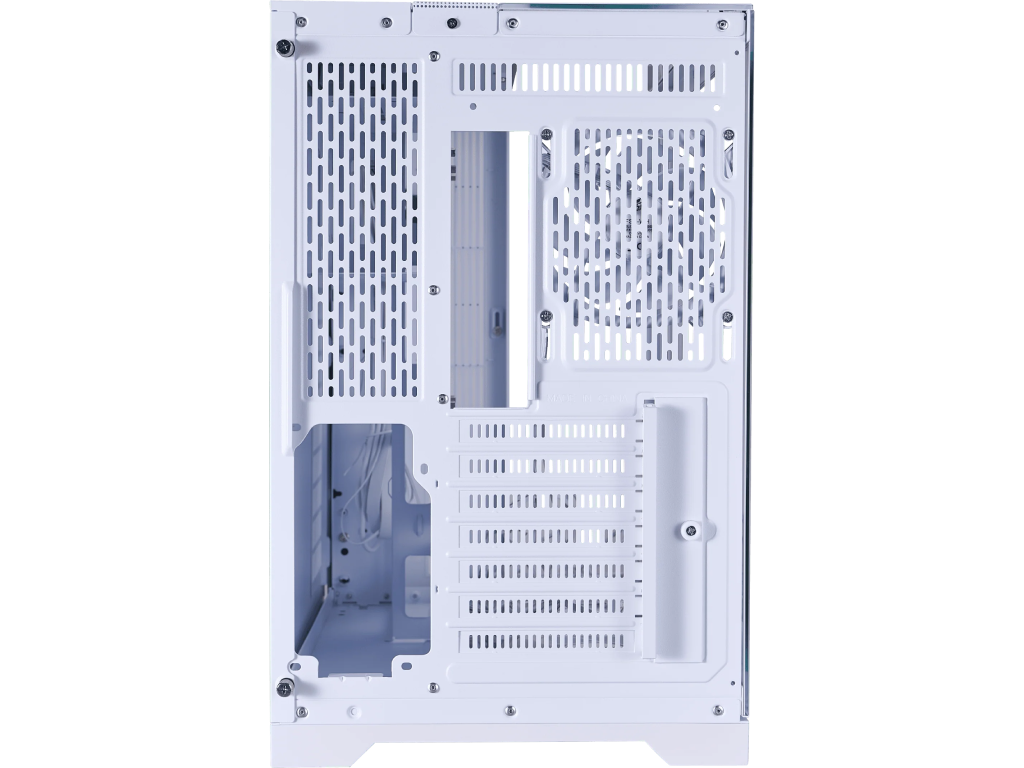 Case 1STPLAYER RT7 WHITE, ATX w/o PSU, Tempered glass on three sides, LED display monitors CPU/RAM/Temp, FC7R-W ARGB fan (3xBottom), FC7-W(1xRear), MB Synchro, 2.5” SSD*3 / 3.5” HDD*2, 1xType-C, 1xUSB3.0, HD AUDIO, Support 360mm Front, SPCC 0.6mm, White - миниатюра 9