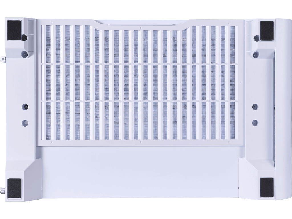 Case 1STPLAYER RT7 WHITE, ATX w/o PSU, Tempered glass on three sides, LED display monitors CPU/RAM/Temp, FC7R-W ARGB fan (3xBottom), FC7-W(1xRear), MB Synchro, 2.5” SSD*3 / 3.5” HDD*2, 1xType-C, 1xUSB3.0, HD AUDIO, Support 360mm Front, SPCC 0.6mm, White - миниатюра 8