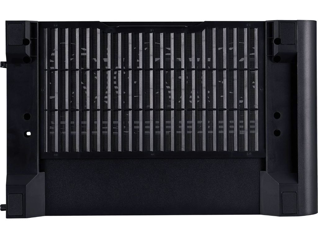 Case 1STPLAYER RT7 BLACK, ATX w/o PSU, Tempered glass on three sides, LED display monitors CPU/RAM/Temp, FC7R ARGB fan (3xBottom), FC7(1xRear), MB Synchro, 2.5” SSD*3 / 3.5” HDD*2, 1xType-C, 1xUSB3.0, HD AUDIO, Support 360mm Front, SPCC 0.6mm, Black - миниатюра 6