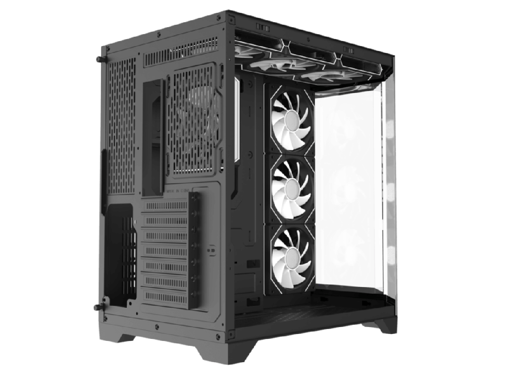 Case ATX GAMEMAX HYPE-A , w/o PSU, 0.5mm, 4x120mm ARGB fans, - миниатюра 3