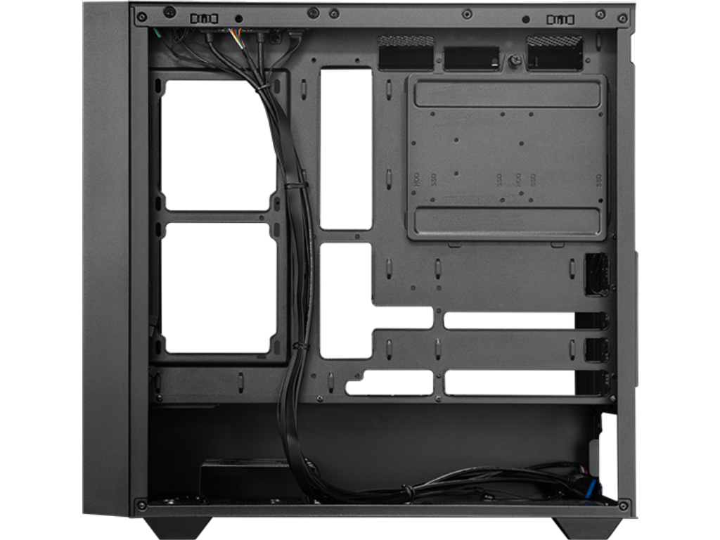 Case ATX Chieftec HUNTER 3, w/o PSU, 0.7mm, 4x120mm ARGB fans, ARGB Hub, Front Mesh, Tempered Glass, 2xUSB3.0, 1xUSB-C, 2x2.5", 2x3.5", Black - миниатюра 4