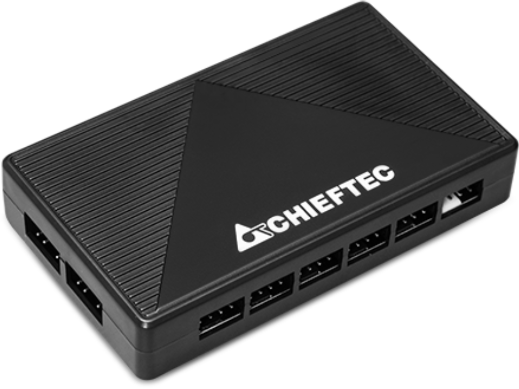 Case ATX Chieftec HUNTER 3, w/o PSU, 0.7mm, 4x120mm ARGB fans, ARGB Hub, Front Mesh, Tempered Glass, 2xUSB3.0, 1xUSB-C, 2x2.5", 2x3.5", Black - миниатюра 9