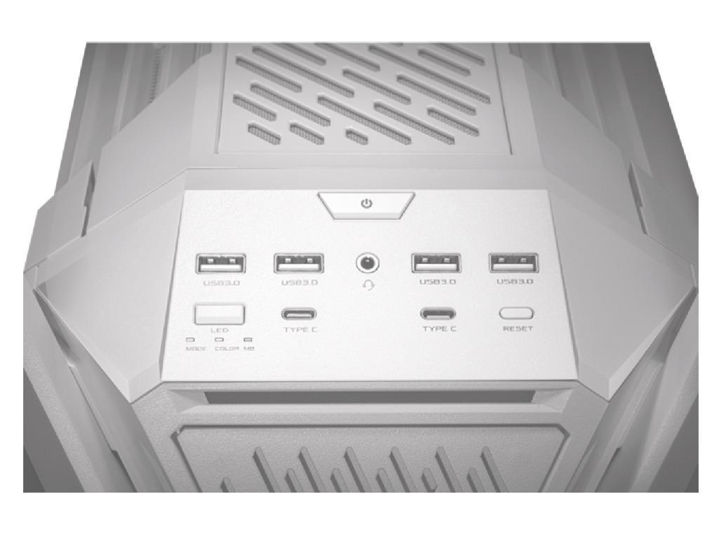 Case E-ATX ASUS ROG Hyperion GR701 White no PSU, 4xUSB 3.2 Gen1, USB 3.2 Gen2 Type C, 1 x USB 4.0 Type C, Audio-out Mic, 4 x 140mm PWM Fans, ARGB fan hub (carcasa/корпус) - миниатюра 6