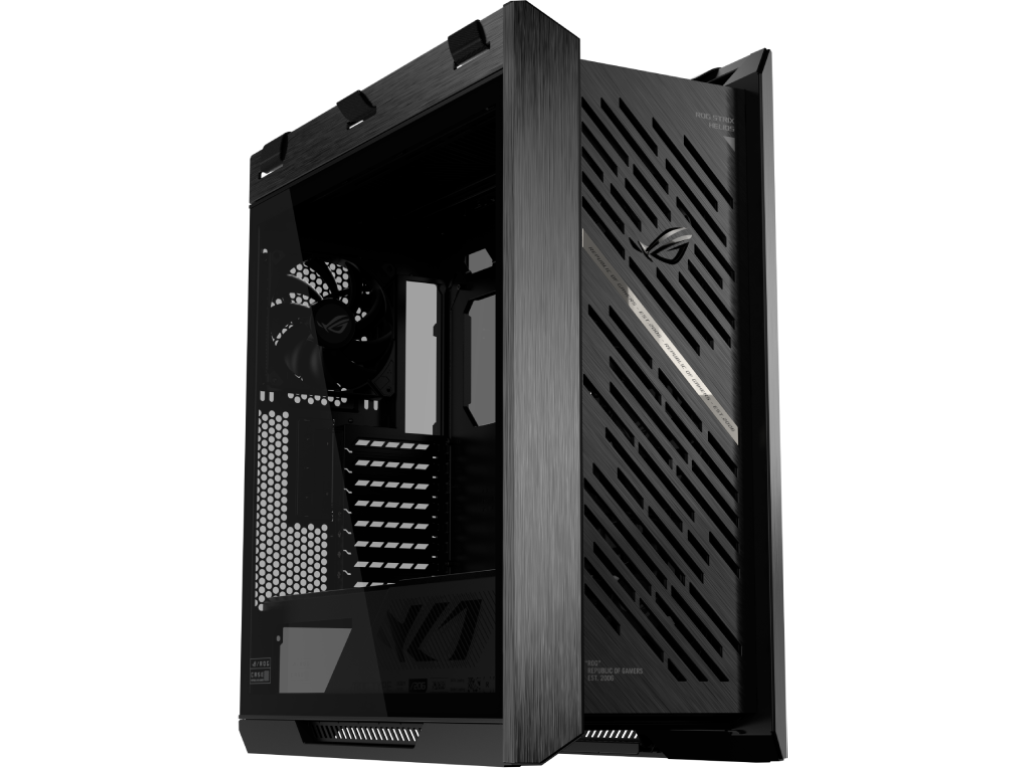 Case E-ATX ASUS ROG Strix Helios II GX601S Black no PSU, Dual Tempered Glass Side Panels, 4 x 140mm PWM Fans, 4xUSB 3.2 Gen1, 2xUSB 3.2 Gen2 Type C, Audio-out Mic, Aura Sync RGB (carcasa/корпус)