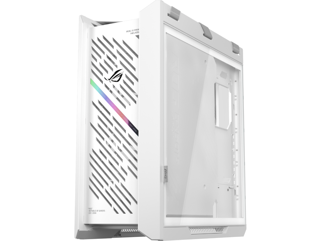 Case E-ATX ASUS ROG Strix Helios II GX601S White Edition no PSU, Dual Tempered Glass Side Panels, 4 x 140mm PWM Fans, 4xUSB 3.2 Gen1, 2xUSB 3.2 Gen2 Type C, Audio-out Mic, Aura Sync RGB (carcasa/корпус) - миниатюра 4