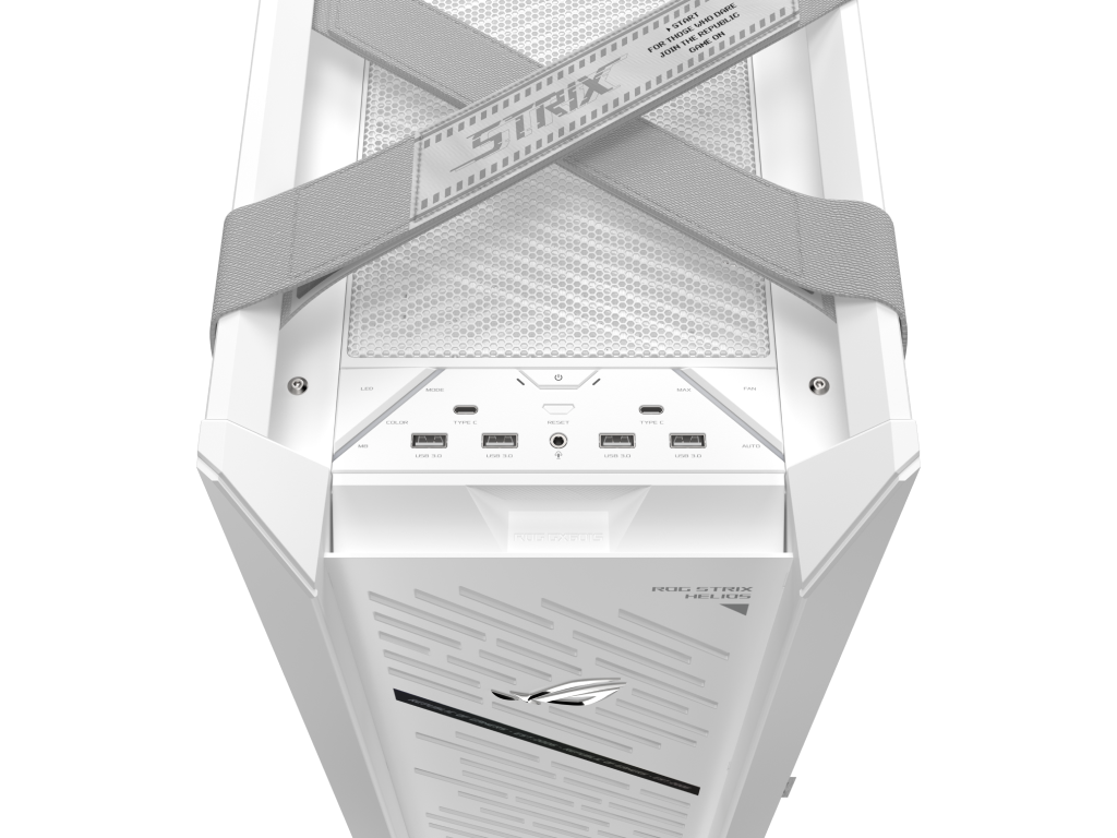 Case E-ATX ASUS ROG Strix Helios II GX601S White Edition no PSU, Dual Tempered Glass Side Panels, 4 x 140mm PWM Fans, 4xUSB 3.2 Gen1, 2xUSB 3.2 Gen2 Type C, Audio-out Mic, Aura Sync RGB (carcasa/корпус) - миниатюра 12
